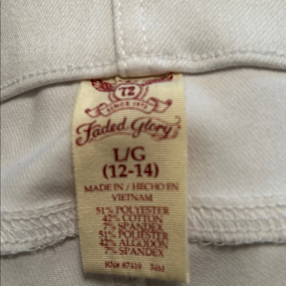 Faded Glory White Jeans - Picture 3 of 3